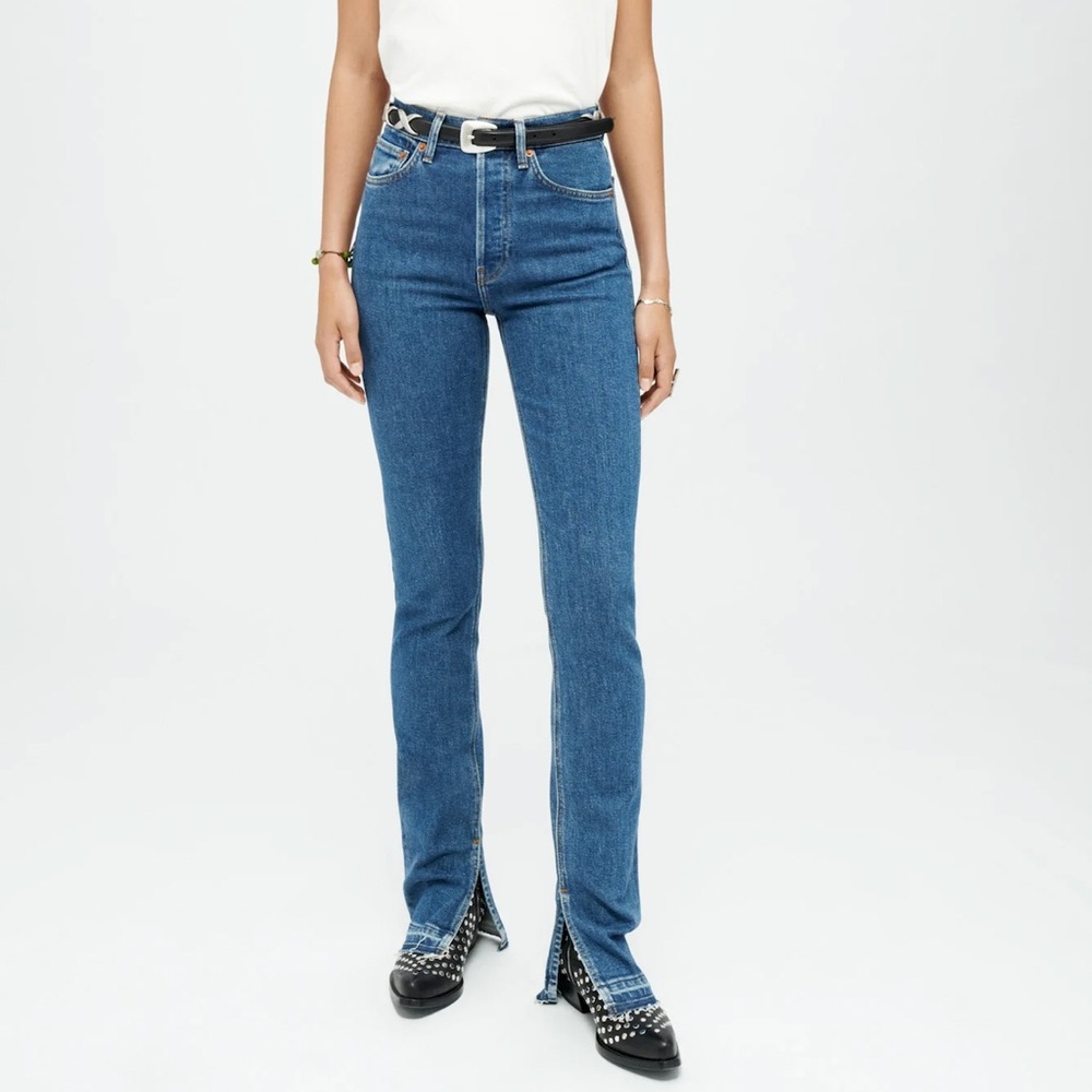 re/done COMFORT STRETCH 70S HIGH RISE SKINNY BOOT